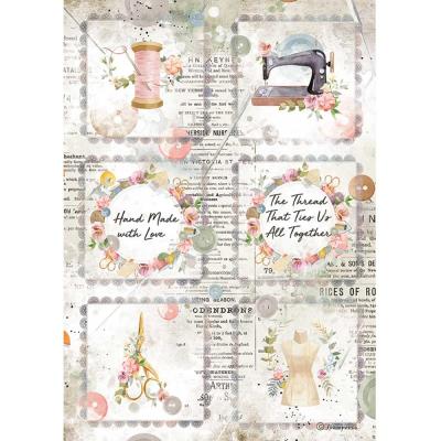 Stamperia Romantic Threads Reispapier - Mini Cards